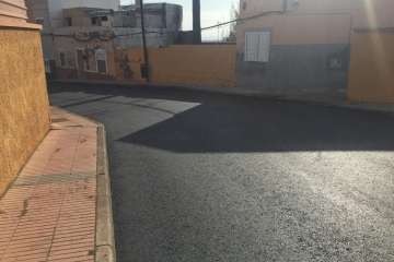 Últimas obras del plan de asfaltado del Fdcan en Telde (Foto TA)